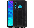 BAOHU Grip Stand Hardcase Backcover - Telefoonhoesje - Achterkant Hoesje - Geschikt voor Honor 20 Lite - Zwart
