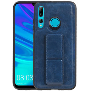 BAOHU Grip Stand Hardcase Backcover - Telefoonhoesje - Achterkant Hoesje - Geschikt voor Honor 20 Lite - Blauw