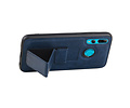 BAOHU Grip Stand Hardcase Backcover - Telefoonhoesje - Achterkant Hoesje - Geschikt voor Honor 20 Lite - Blauw