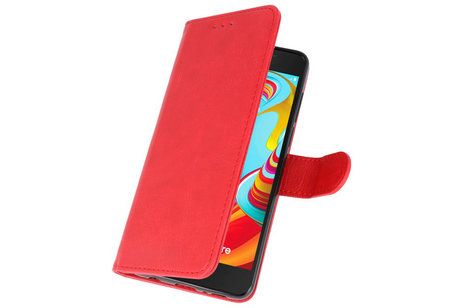 BAOHU Hoesje Geschikt voor de Nokia 2.2 - Kaarthouder Book Case Telefoonhoesje - Rood