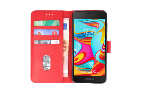 BAOHU Hoesje Geschikt voor de Nokia 2.2 - Kaarthouder Book Case Telefoonhoesje - Rood