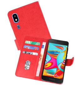 BAOHU Nokia 2.2 Hoesje Kaarthouder Book Case Telefoonhoesje Rood