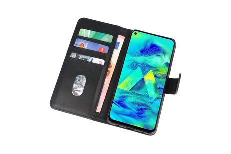 BAOHU Hoesje Geschikt voor Samsung Galaxy M40 - Kaarthouder Book Case Telefoonhoesje - Zwart