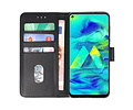 BAOHU Hoesje Geschikt voor Samsung Galaxy M40 - Kaarthouder Book Case Telefoonhoesje - Zwart