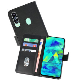 BAOHU Samsung Galaxy M40 Hoesje Kaarthouder Book Case Telefoonhoesje Zwart