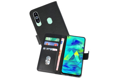 BAOHU Hoesje Geschikt voor Samsung Galaxy M40 - Kaarthouder Book Case Telefoonhoesje - Zwart