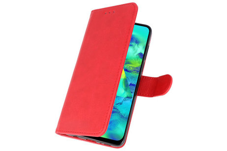 BAOHU Hoesje Geschikt voor Samsung Galaxy M40 - Kaarthouder Book Case Telefoonhoesje - Rood
