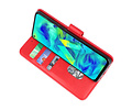 BAOHU Hoesje Geschikt voor Samsung Galaxy M40 - Kaarthouder Book Case Telefoonhoesje - Rood