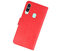 BAOHU Hoesje Geschikt voor Samsung Galaxy M40 - Kaarthouder Book Case Telefoonhoesje - Rood