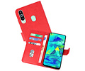 BAOHU Hoesje Geschikt voor Samsung Galaxy M40 - Kaarthouder Book Case Telefoonhoesje - Rood