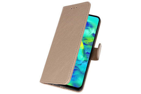 BAOHU Hoesje Geschikt voor Samsung Galaxy M40 - Kaarthouder Book Case Telefoonhoesje - Goud