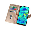 BAOHU Hoesje Geschikt voor Samsung Galaxy M40 - Kaarthouder Book Case Telefoonhoesje - Goud