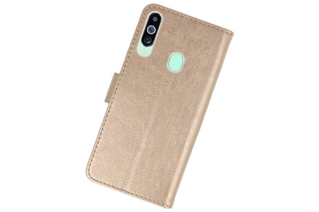 BAOHU Hoesje Geschikt voor Samsung Galaxy M40 - Kaarthouder Book Case Telefoonhoesje - Goud