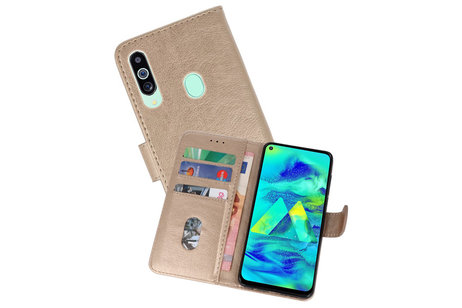 BAOHU Hoesje Geschikt voor Samsung Galaxy M40 - Kaarthouder Book Case Telefoonhoesje - Goud