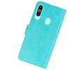 BAOHU Hoesje Geschikt voor Samsung Galaxy M40 - Kaarthouder Book Case Telefoonhoesje - Groen