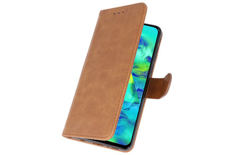 Hoesje Geschikt voor Samsung Galaxy M40 - Kaarthouder Book Case Telefoonhoesje - Bruin