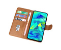 BAOHU Hoesje Geschikt voor Samsung Galaxy M40 - Kaarthouder Book Case Telefoonhoesje - Bruin