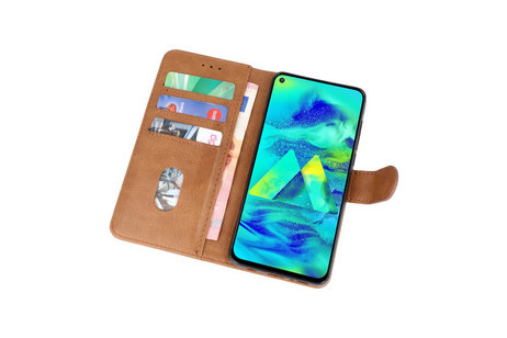 BAOHU Hoesje Geschikt voor Samsung Galaxy M40 - Kaarthouder Book Case Telefoonhoesje - Bruin