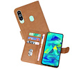 BAOHU Hoesje Geschikt voor Samsung Galaxy M40 - Kaarthouder Book Case Telefoonhoesje - Bruin