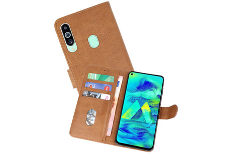BAOHU Hoesje Geschikt voor Samsung Galaxy M40 - Kaarthouder Book Case Telefoonhoesje - Bruin