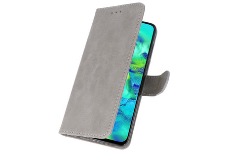BAOHU Hoesje Geschikt voor Samsung Galaxy M40 - Kaarthouder Book Case Telefoonhoesje - Grijs