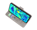 BAOHU Hoesje Geschikt voor Samsung Galaxy M40 - Kaarthouder Book Case Telefoonhoesje - Grijs
