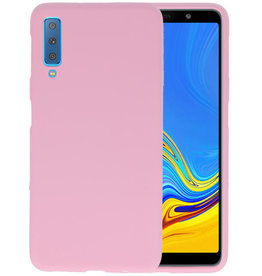 BAOHU BackCover Hoesje Color Telefoonhoesje Samsung Galaxy A7 2018 - Roze