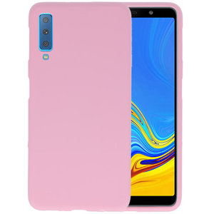 BackCover Hoesje Color Telefoonhoesje voor Samsung Galaxy A7 2018 - Roze