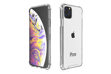 Schokbestendig Back Cover Hoesje - Shockproof Telefoonhoesje -  Geschikt voor iPhone 11 Pro Max - Transparant