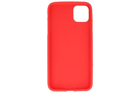 BAOHU Hoesje Geschikt voor de iPhone 11 Pro - Backcover Color Telefoonhoesje - Rood