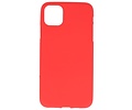 BAOHU Hoesje Geschikt voor de iPhone 11 Pro - Backcover Color Telefoonhoesje - Rood