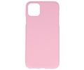 BAOHU Hoesje Geschikt voor de iPhone 11 Pro - Backcover Color Telefoonhoesje - Roze