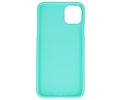 BAOHU Hoesje Geschikt voor de iPhone 11 Pro - Backcover Color Telefoonhoesje - Turquoise