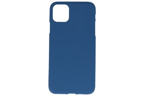 BAOHU Hoesje Geschikt voor de iPhone 11 Pro Max - Backcover Color Telefoonhoesje - Navy
