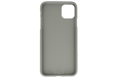 BAOHU Hoesje Geschikt voor de iPhone 11 Pro Max - Backcover Color Telefoonhoesje - Grijs