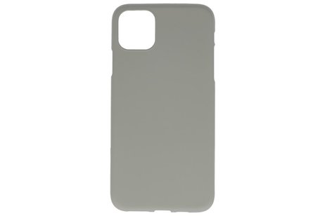 BackCover Hoesje Color Telefoonhoesje voor iPhone 11 Pro Max - Grijs