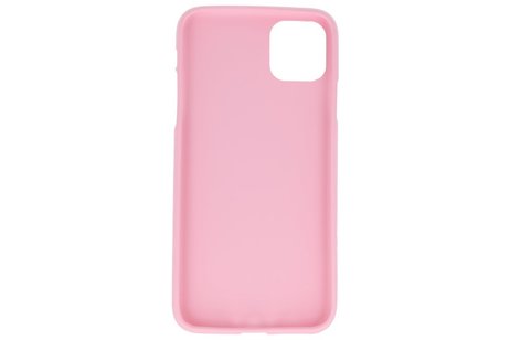 BAOHU Hoesje Geschikt voor de iPhone 11 Pro Max - Backcover Color Telefoonhoesje - Roze