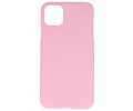 BackCover Hoesje Color Telefoonhoesje voor iPhone 11 Pro Max - Roze