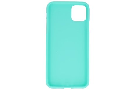 BackCover Hoesje Color Telefoonhoesje voor iPhone 11 Pro Max - Turquoise