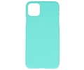 BAOHU Hoesje Geschikt voor de iPhone 11 Pro Max - Backcover Color Telefoonhoesje - Turquoise