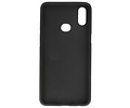 BAOHU Hoesje Geschikt voor de Samsung Galaxy A10s - Backcover Color Telefoonhoesje - Zwart