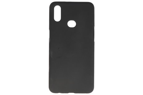 BAOHU Hoesje Geschikt voor de Samsung Galaxy A10s - Backcover Color Telefoonhoesje - Zwart