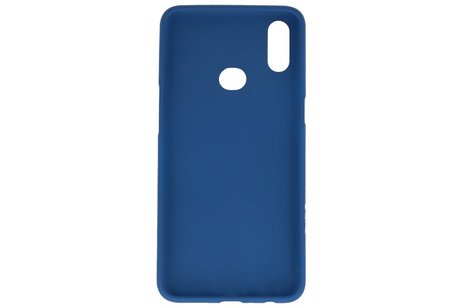 BAOHU Hoesje Geschikt voor de Samsung Galaxy A10s - Backcover Color Telefoonhoesje - Navy