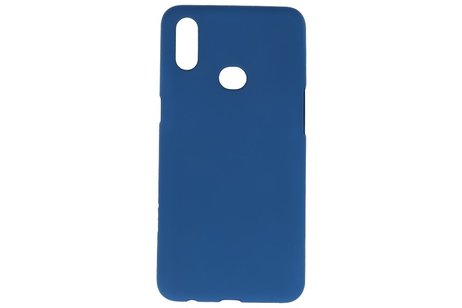 BAOHU Hoesje Geschikt voor de Samsung Galaxy A10s - Backcover Color Telefoonhoesje - Navy