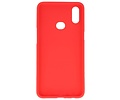 BAOHU Hoesje Geschikt voor de Samsung Galaxy A10s - Backcover Color Telefoonhoesje - Rood