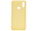 BAOHU Hoesje Geschikt voor de Samsung Galaxy A10s - Backcover Color Telefoonhoesje - Geel