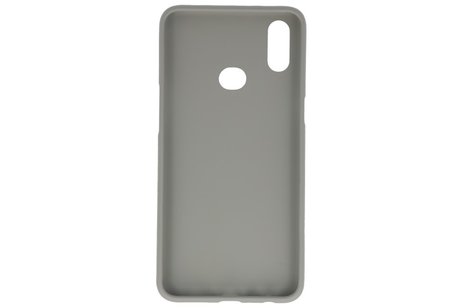 BAOHU Hoesje Geschikt voor de Samsung Galaxy A10s - Backcover Color Telefoonhoesje - Grijs