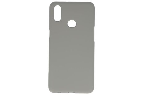 BAOHU Hoesje Geschikt voor de Samsung Galaxy A10s - Backcover Color Telefoonhoesje - Grijs