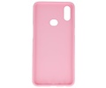 BAOHU Hoesje Geschikt voor de Samsung Galaxy A10s - Backcover Color Telefoonhoesje - Roze