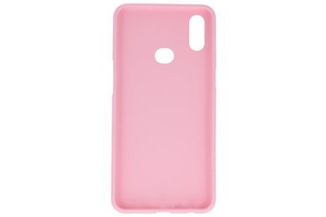 BAOHU Hoesje Geschikt voor de Samsung Galaxy A10s - Backcover Color Telefoonhoesje - Roze